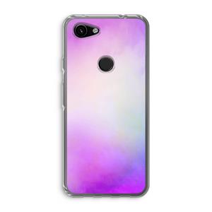 CaseCompany Clouds pastel: Google Pixel 3a Transparant Hoesje