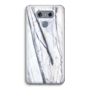 CaseCompany Gestreepte marmer: LG G6 Transparant Hoesje