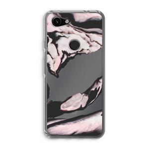 CaseCompany Roze stroom: Google Pixel 3a Transparant Hoesje