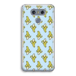 CaseCompany Bananas: LG G6 Transparant Hoesje
