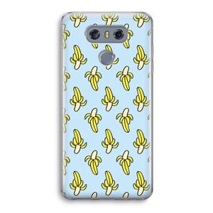 CaseCompany Bananas: LG G6 Transparant Hoesje