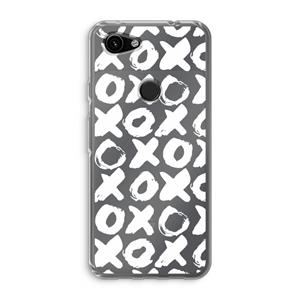 CaseCompany XOXO: Google Pixel 3a Transparant Hoesje