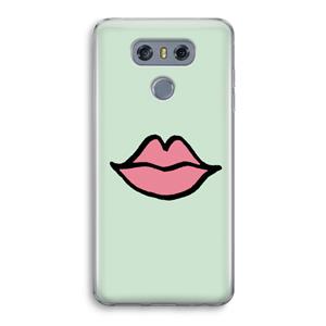 CaseCompany Kusje: LG G6 Transparant Hoesje