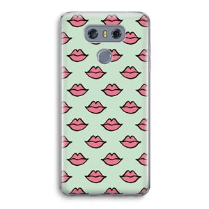 CaseCompany Lipjes: LG G6 Transparant Hoesje