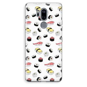 CaseCompany Sushi time: LG G7 Thinq Transparant Hoesje