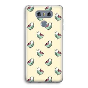 CaseCompany Vogeltjes: LG G6 Transparant Hoesje