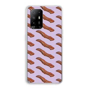 CaseCompany Bacon to my eggs #2: Oppo A94 5G Transparant Hoesje