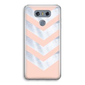 CaseCompany Marmeren pijlen: LG G6 Transparant Hoesje