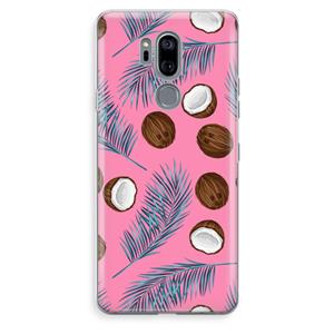 CaseCompany Kokosnoot roze: LG G7 Thinq Transparant Hoesje