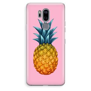 CaseCompany Grote ananas: LG G7 Thinq Transparant Hoesje