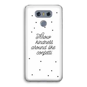 CaseCompany Confetti: LG G6 Transparant Hoesje