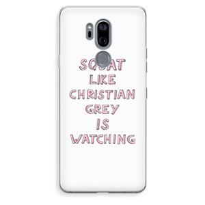 CaseCompany Christian Grey: LG G7 Thinq Transparant Hoesje