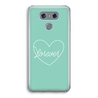 CaseCompany Forever heart pastel: LG G6 Transparant Hoesje