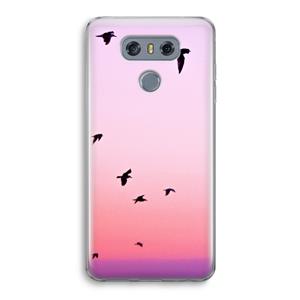 CaseCompany Fly away: LG G6 Transparant Hoesje