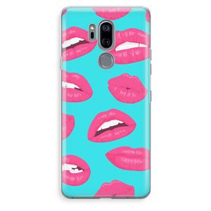 CaseCompany Bite my lip: LG G7 Thinq Transparant Hoesje