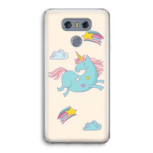 CaseCompany Vliegende eenhoorn: LG G6 Transparant Hoesje