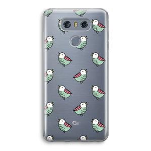 CaseCompany Vogeltjes: LG G6 Transparant Hoesje