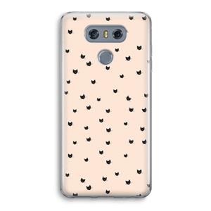 CaseCompany Kleine kattenkopjes: LG G6 Transparant Hoesje
