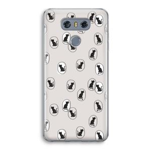 CaseCompany Miauw: LG G6 Transparant Hoesje