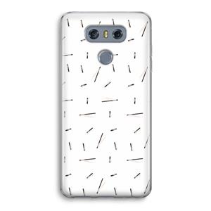 CaseCompany Hipster stripes: LG G6 Transparant Hoesje