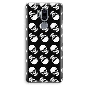 CaseCompany Musketon Skulls: LG G7 Thinq Transparant Hoesje