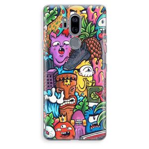 CaseCompany Vexx Mixtape: LG G7 Thinq Transparant Hoesje