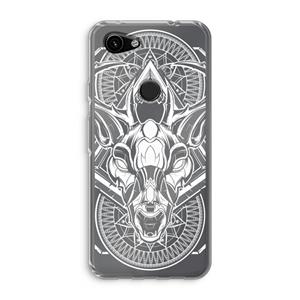 CaseCompany Oh Deer: Google Pixel 3a Transparant Hoesje