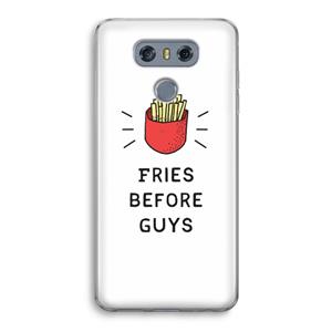 CaseCompany Fries before guys: LG G6 Transparant Hoesje