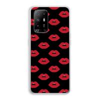 CaseCompany Lips: Oppo A94 5G Transparant Hoesje