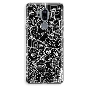 CaseCompany Vexx Black City : LG G7 Thinq Transparant Hoesje