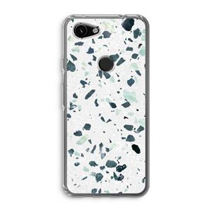 CaseCompany Terrazzo N°2: Google Pixel 3a Transparant Hoesje
