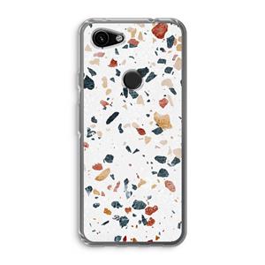 CaseCompany Terrazzo N°4: Google Pixel 3a Transparant Hoesje