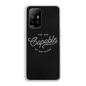 CaseCompany Capable: Oppo A94 5G Transparant Hoesje