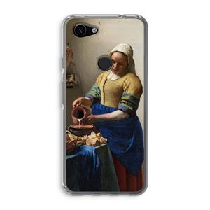 CaseCompany The Milkmaid: Google Pixel 3a Transparant Hoesje