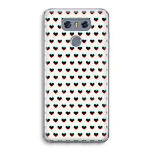 CaseCompany Hartjes: LG G6 Transparant Hoesje