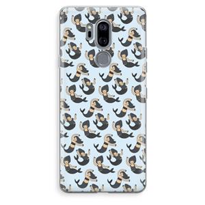 CaseCompany Zeemeermin: LG G7 Thinq Transparant Hoesje
