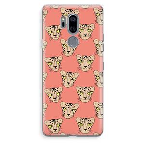 CaseCompany Tijger: LG G7 Thinq Transparant Hoesje
