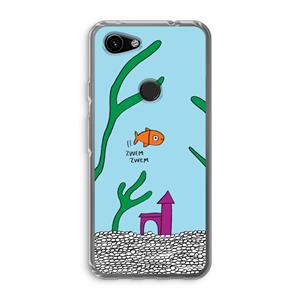 CaseCompany Aquarium: Google Pixel 3a Transparant Hoesje
