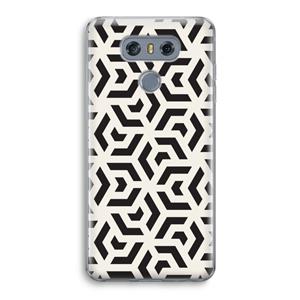 CaseCompany Crazy pattern: LG G6 Transparant Hoesje