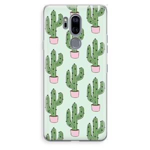 CaseCompany Cactus Lover: LG G7 Thinq Transparant Hoesje