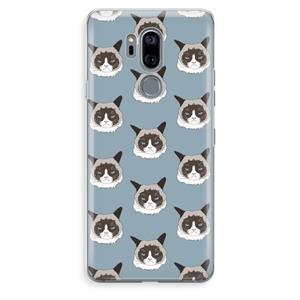 CaseCompany It's a Purrr Case: LG G7 Thinq Transparant Hoesje