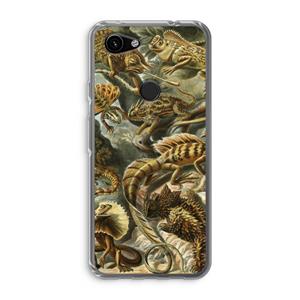 CaseCompany Haeckel Lacertilia: Google Pixel 3a Transparant Hoesje