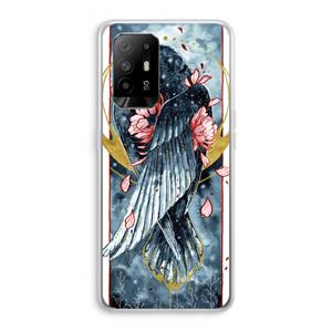 CaseCompany Golden Raven: Oppo A94 5G Transparant Hoesje