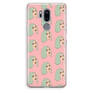 CaseCompany King Kylie: LG G7 Thinq Transparant Hoesje