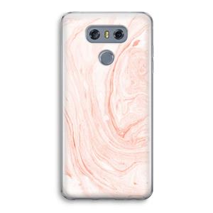 CaseCompany Peach bath: LG G6 Transparant Hoesje
