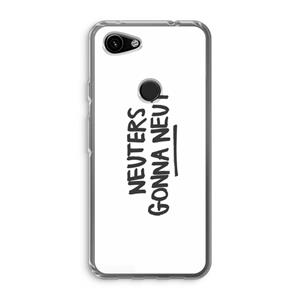 CaseCompany Neuters: Google Pixel 3a Transparant Hoesje