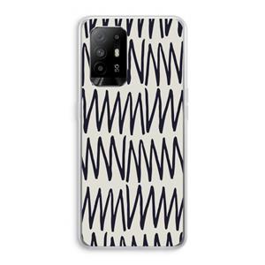 CaseCompany Marrakech Zigzag: Oppo A94 5G Transparant Hoesje