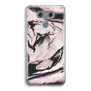 CaseCompany Roze stroom: LG G6 Transparant Hoesje