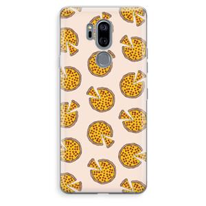 CaseCompany You Had Me At Pizza: LG G7 Thinq Transparant Hoesje
