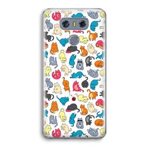 CaseCompany Kleurrijke katten: LG G6 Transparant Hoesje